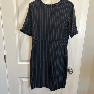 Pinstriped dress